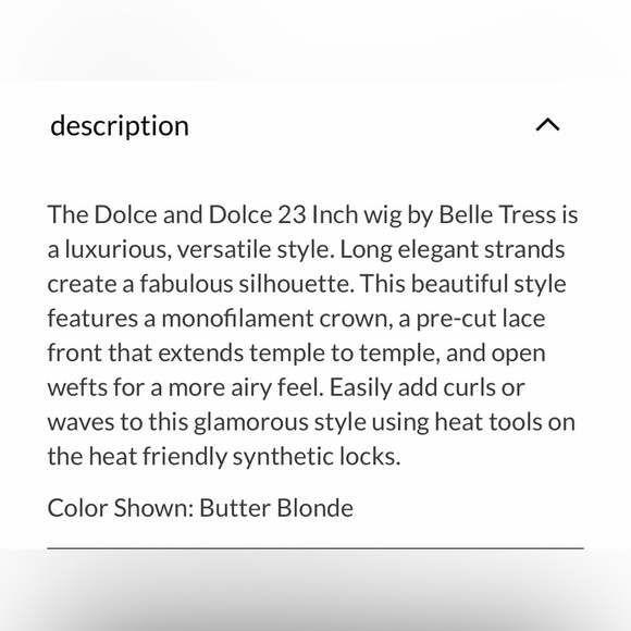 Belle Tress Dolce & Dolce Wig in Butterbeer Blonde 23 inches - Picture 5 of 9